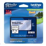 Brother TZE161 : Laminated tape black on clear 8