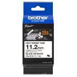 Brother Genuine HSe-231E Heat Shrink Tube Tape Cassette Black on White, 11.2mm wide for PTE300VP, PTE550WVP,PTP700,PTP750W ,PTD800W ,PTP900W, PTP950NW