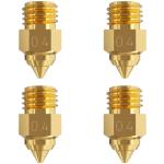 Creality Accessories Brass Nozzle Kit for Ender-5 Max - 4 Pieces High Thermal Conductivity - High Hardness / Less Clogging / No Leakage
