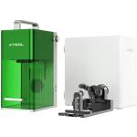 xTOOL Laser Engraver & Cutter F1 Deluxe Bundle Pack Portable Laser Engraver - Mint Green With Desktop Smoke Purifier and Rotary Attachment 2 Pro for F1