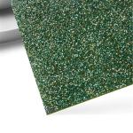 xTOOL Material Acrylic Sheet Plexiglass - Green Glitter Opaque Glossy - 2 Pieces 30x30cm x 3mm - 1/8"