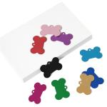 xTOOL Material Anodized Aluminum Bone Dog Cat Tag for Laser Engraving - Mixed Color - 20 Pieces