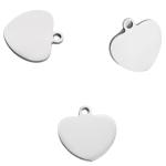 xTOOL Material Stainless Steel Heart Pet ID Tag for Laser Engraving - Silver - 10 Pieces
