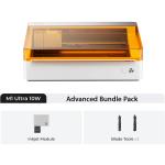 xTOOL Laser Engraver & Cutter M1 Ultra 10W White Advanced Bundle Pack Including Foil Transfer Tip, Rotary Blade, Ink Module