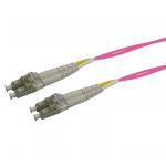 Dynamix FL-LCLCOM4-1H  1.5M 50u LC/LC OM4          Fibre Lead (Duplex, Multimode) Raspberry Pink Colour Cable