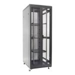 Dynamix RSR42-8X8  42RU Server Cabinet 800mm   Deep (800 x 800 x 2077mm). Incl. 3 x FixedShelves,4xFans, 25x Cage Nuts, 4x Castors & 4x Level Feet. Front Vertical Cable Management. 6-Way PDU installed. Black
