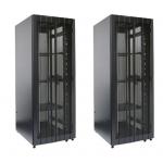 Dynamix RST45-8X12 45RU Server Cabinet 1200mm deep (800x1200x2160mm) 2x100mm Front Vertical Cable Management 3x Fixed Shelves, Fan Kit, Cage Nuts Castors Leveling Feet, Single Front & Dual Rear Mesh Doors.
