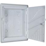 Dynamix HWS-1803WRV2 18" Recessed Plastic        Network Enclosure, WiFi Ready, Slim Vented Lid, DualGPO and Cable Entry Knock Outs