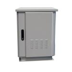 Dynamix ROD45-6X6GY 45RU Outdoor Freestanding Cabinet. (600x600x2000mm external). IP45 rated. Angled pivoting rain hood. Double 25mm wall cavity.