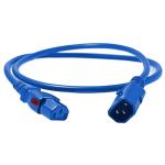 Enlogic ENL-EP8702Bs C13 to C14 Locking Power Cord - 0.6m - Blue