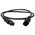 Enlogic ENL-EP8706s C13 to C14 Locking Power Cord 1.8m Length - Black