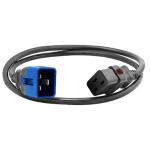 Enlogic ENL-EP8712Gs C19 to C20 Locking Power Cord 0.6m Length - Grey