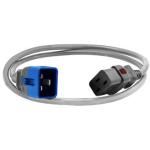 Enlogic ENL-EP8714Gs C19 to C20 Locking Power Cord - 1.2m - Grey