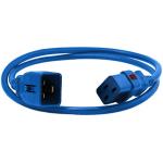 Enlogic ENl-EP8716Bs C19 to C20 Locking Power Cord - 1.8m Length - Blue