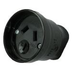 RackPower KNZS18-01 10A 925R Black Rear Entry Cord Socket