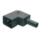 RackPower KNCP29-01 PLUG: 16A C20 IEC right-hand angle