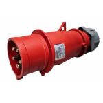 RackPower KNE3P58-01 32A 5p IEC309 IP44 plug - Red