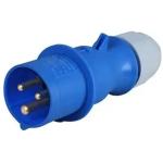 RackPower KNEP28-01 16A Blue CEE IP44 3 pin plug