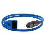 RackPower ENL-EP8726Bs Locking power cord C13-C20, 1.8m length, Blue