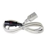 RackPower ENL-EP8726Gs Locking power cord C13-C20, 1.8m length, Grey