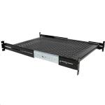 StarTech.com UNISLDSHF19 2U Sliding Server Rack Mount Shelf - 51 to 76cm Adjustable Mounting Depth - Vented - 23kg - Heavy Duty Universal 19 Rack Shelf for Equipment Rack - 61cm Deep