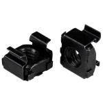 StarTech.com CABCAGENUT6B M6 Cage Nuts - 50 Pack - M6 Nuts - 50 Pack Black M6 MountingCage Nuts for Server Rack & Cabinet