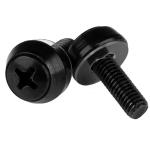 StarTech.com CABSCREWSM5B M5 x 12mm - Mounting Screws - 100 Pack - M5 x 12mm Screws -100Pack Black -M5 Mounting Screws for Server Rack & Cabinet