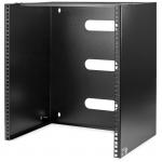 StarTech.com WALLMNT12 Wall-Mount Bracket for Shallow Rack-Mount Equipment - Solid Steel - 12U