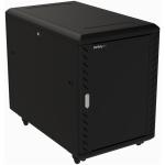 StarTech.com RK1536BKF 15U 19" Server Rack Cabinet - 4 Post Adjustable Depth (6-32") Locking Knock Down Network/Computer Equipment Enclosure - Mobile w/Glass Door & Casters - HP ProLiant ThinkServer