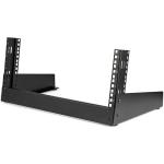 StarTech.com 4U 19" Desktop Open Frame Rack - 2 Post Free-Standing Network Rack Switch Depth for Patch Panel/Data/AV/IT/Communication/Studio/Computer Equipment 66lb Capacity w/Cage Nuts/Screws