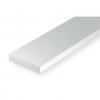 Evergreen Styrene Strip - 2.0 x 4.0mm - 8 Pieces - White