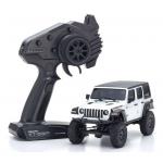 Kyosho Mini-Z 4x4 MX-010 32521W 1/18 Remote Control Car - Jeep Wrangler Unlimited Rubicon Rock Crawler - Bright White - Readyset