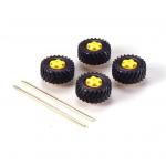 Tamiya Edu Construction Series No.101 - Truck Tyre Set - 36mm - 4 Tyres