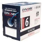 Dynamix C-C6-LSZH24-BLUE 305m Cat6 Blue UTP SOLID Cable Roll 250MHz, 24AWGx4P, LSZH Jacket