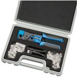 Ideal Industries IDL33-750 RJ-45 Cat5e and Cat6 Data Termination Kit - Includes Crimp Tool,Stripper, 50x Cat5e Modular Plugs and Carrying Case.