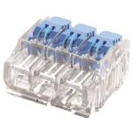 Ideal Industries IDL30-0093J  32A 3 Port Wire Connector Gen II Lever. 50pc Jar. 0.2 mm2 to 4.0 mm2(Solid/Stranded) and 0.14 mm2 to 4.0 mm2 for Flexible Wire.