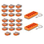 Edison Robot V3.0 Classroom Pack of 20pcs Edison Roborts and 4pcs Charging and Storage Stations Education STEM, Compatible with LEGO