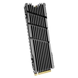 Heatsink of SSD JEYI Cooler II iCold-2 M.2 SSD Aluminum Heatsink, Compatible with Sony PS5. NVME NGFF M.2 2280 Sheet Hard Disk Cooler Thermal Conductivity Silicon Pads