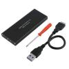 USB 3.0 to M.2 SSD NGFF Converter Adapter with External HardDisk Enclosure Case Box Compatible with B key 2230 / 2242 / 2260 / 2280 SSD - Not fit for M Key
