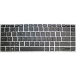 OEM US Backlit Keyboard for HP EliteBook Folio 1040 G3 - Silver PN: 844423-001 818252-001