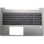 OEM HP ProBook 455 G9/450 G9 Top Cover with Keyboard / C Shell (Silver), PN: N01933-001