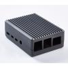 Raspberry Pi Case Black Aluminium Armor Fanless Case with Silicone Pads and Install Tool for Raspberry Pi 4B Raspberry Pi Case Black Aluminium Armor Fanless Case with Silicone Pads and Install Tool for Raspberry Pi 4B