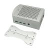 Raspberry Pi Case Silver Aluminium Case with Mount, Heatsinks and Cooling Fan for Raspberry Pi 4 Raspberry Pi Case Silver Aluminium Case with Mount, Heatsinks and Cooling Fan for Raspberry Pi 4