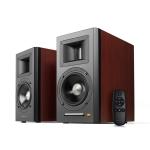 Airpulse by Edifier A100 Premium HiFi 100W Active Powered Bookshelf Speaker System - Gloss Black Horn-loaded Ribbon Tweeters + 5" Aluminium Mid-Woofers - 52Hz-40kHz - RCA + USB + Optical + Bluetooth inputs - Subwoofer output - Hi-Res Audio