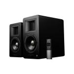 Airpulse by Edifier A200T Premium HiFi 130W Active Powered Bookshelf Speaker System - Black Horn-Loaded Ribbon Tweeters + 5.25" Aluminium Alloy Woofers - 46Hz-20kHz - Built-in Phono Preamp - RCA + Optical + Coax + Bluetooth inputs - Subwoof