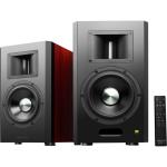 Airpulse by Edifier A300PRO Premium Wireless HiFi 280W Dual Active Powered 6.5" Speaker System - Walnut Horn-Loaded Ribbon Tweeters + 6.5" Aluminium Woofers - 40Hz-40kHz - Wireless Left/Right Connection - RCA + USB + Optical + Balanced XLR