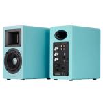 Airpulse A80 Premium HiFi 100W Active Powered Bookshelf Speaker System with Bluetooth - Tiffany Blue Horn-loaded Ribbon Tweeters + 4.5" Aluminium Cone Mid-Woofers - 52Hz-40kHz - RCA + USB + Optical + Bluetooth inputs - Subwoofer output - Hi