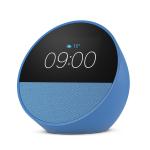 Amazon Echo Spot (2024) Smart Alarm Clock Speaker with Alexa - Ocean Blue 2.83" Touchscreen - 1.73" Speaker - Reminders - Weather / Smart Home Control / Routines & More