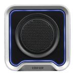 Edifier QS20 Ultra-Portable Rugged Bluetooth 6.0 Speaker - Silver IP67 - 43mm Driver + Bass Radiator - Lightweight Design with Lanyard Strap - Edifier App Support & EQ Settings - USB-C - TempoAbyss RGB Lights - Up to 15 Hours Playback Per C