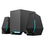 Edifier G1500 MAX 30W 2.1 RGB Desktop PC Gaming Speakers with Bluetooth 5.3 - Black 4" Subwoofer & RGB Light Effects - Bluetooth + USB-A / USB-C + 3.5mm AUX Inputs